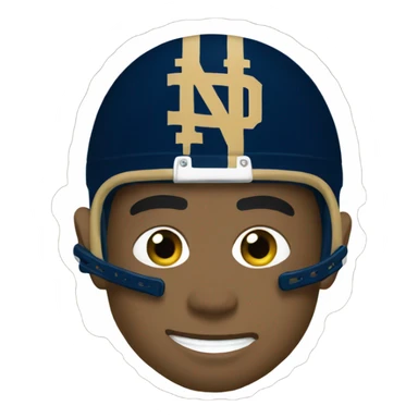 Notre dame football sticker