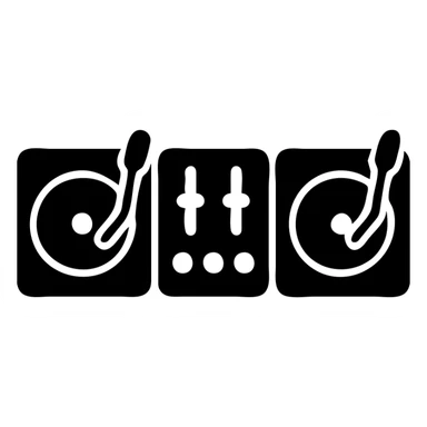 DJ setup sticker