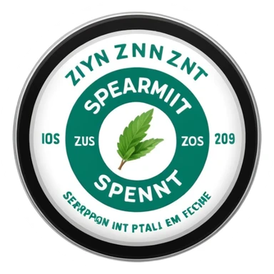 Zyn spearmint snus sticker