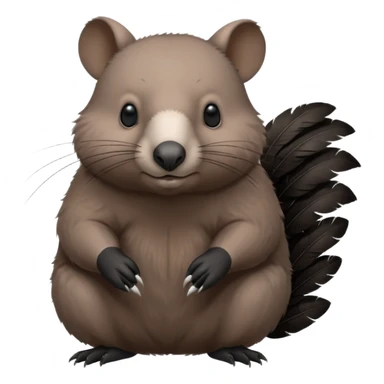Wombat magpie sticker