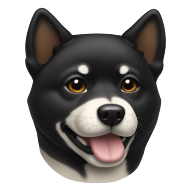 Black Shiba Inu  sticker