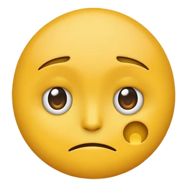 Yellow emoji giving a side eye sticker