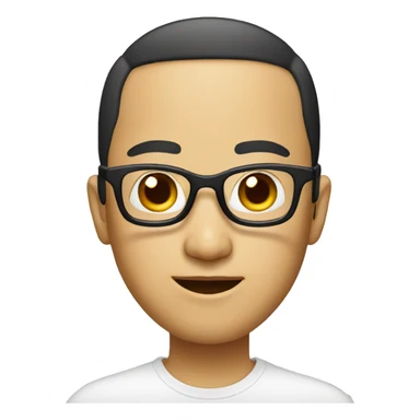 Chinese with glasses sticker