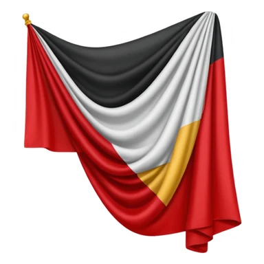 Schwarz weiß rote Fahne  sticker