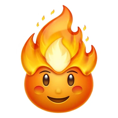 Streak / On Fire Emoji

Glossy 3D emoji of a flaming icon or bullet, glowing orange flames, gold reflections. sticker