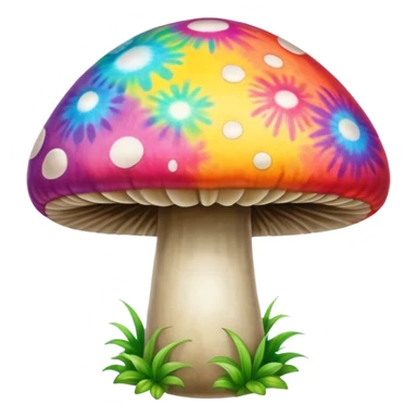 Tie dye mushroom sticker