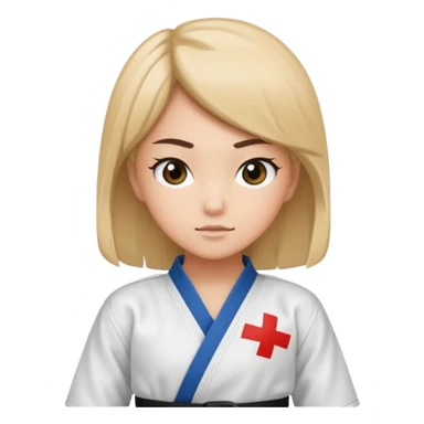 ITF taekwondo girl sticker