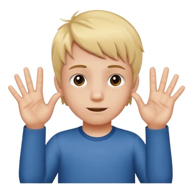 A kid with a little Mark above his head saying six seven with hands with six seven sticker