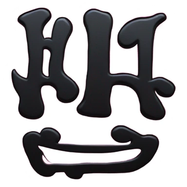 Lihue in black graffiti sticker