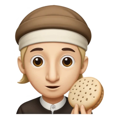 jewish emoji, sterotypical jew, long hair, greedy, long nose, jewish hat sticker