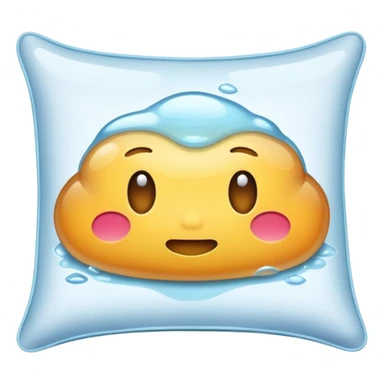  wet drool on pillow sticker
