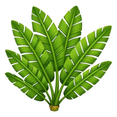 banana leaves sticker