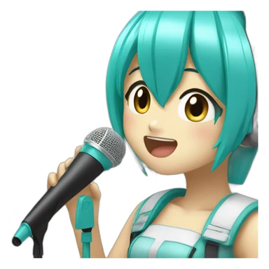 Hatsune Miku Singin sticker