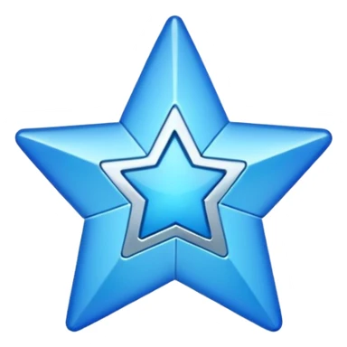 Centang biru segi bintang sudut 12 sticker