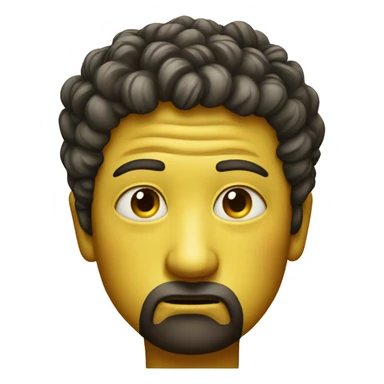 Yellow emoji giving you side eye  sticker