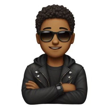 Cute boy with shades sticker