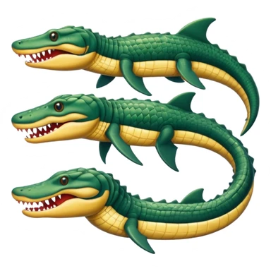 Shark-snake-eel-crocodile-alligator-cobra-fusion-hybrid sticker