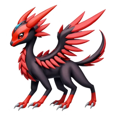 Meloetta-Nargacuga-Yveltal-Pokémon-Fakémon-hybrid-fusion-creature sticker