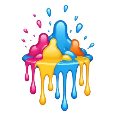 Splash paint sticker