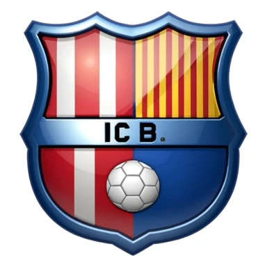 Atletico madrid vs Barcelona club logo sticker