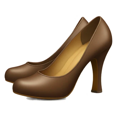 vintage women's high heel shoes brown sticker