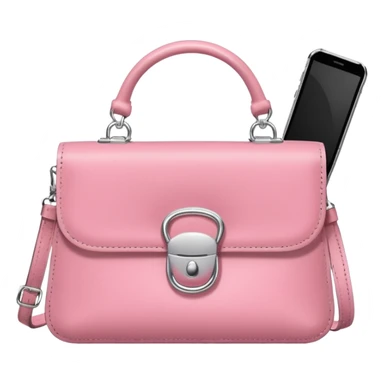 CARTERA rosita  con plata celular  sticker