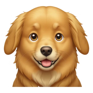 I want an emoji of a goldenretriever with this emoji 😱 sticker