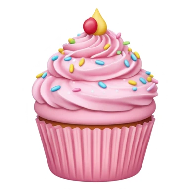 pastel pink cupcake sticker