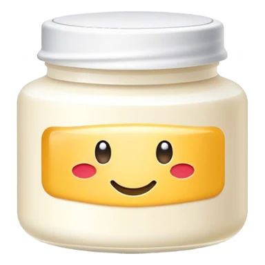 body moisturizer cream pot with label sticker