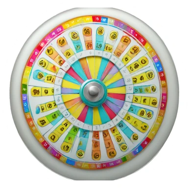 Create a spin lottery wheel sticker