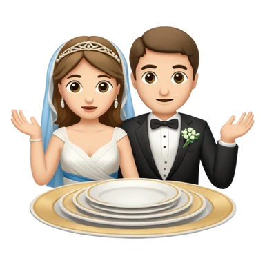 greek wedding breaking plates sticker