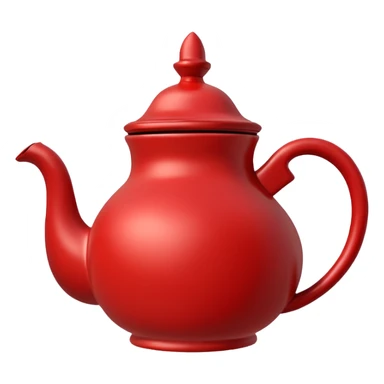 moroccan style teapot red sticker