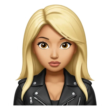 Nicki Minaj wear leather jacket sticker