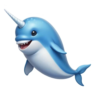 Cinematic Comical Narwhal Portrait Emoji, Head tilted dramatically with an exaggeratedly shocked expression, featuring a streamlined body with a prominently spiraled tusk and wide, comically expressive eyes brimming with disbelief, Simplified yet hilariously expressive features, highly detailed, glowing with a slightly sassy glow, high shine, dramatic yet playful, stylized with an air of quirky oceanic attitude, bright and endearing, soft glowing outline, capturing the essence of a meme-worthy narwhal that appears ready to side-eye its way into internet fame instantly! sticker