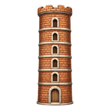 burana tower cylindrical sticker