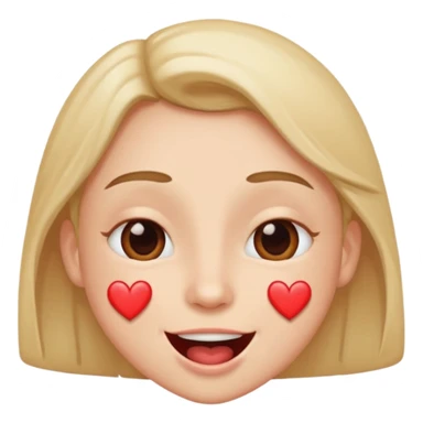 someone who is very happy with heart eyes and saliva drooling from his mouth sticker