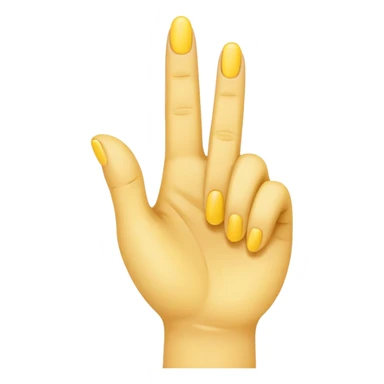 hand with one index finger up yellow simple sticker
