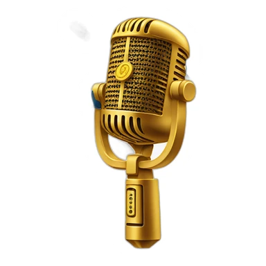 Microphone with ascending arrows and currency symbols: illustrating reach amplification and financial impact. sticker