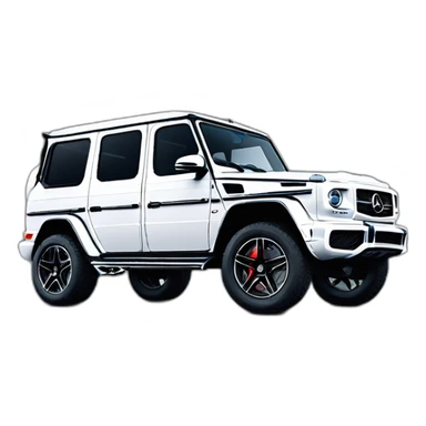 Mercedes g63 facelift low angle view sticker