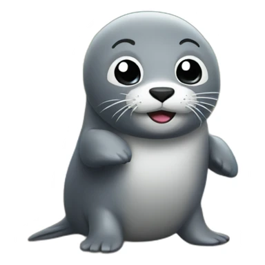 Seal in Love with Thunder sticker
