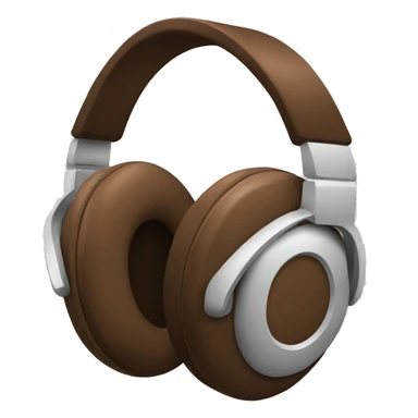 Headphones brown sticker