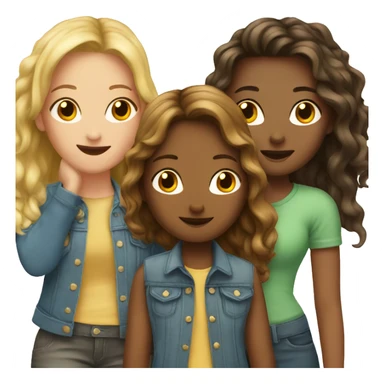 four-girls-best-friends sticker