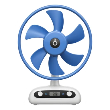 oscillating electric fan, simple sticker