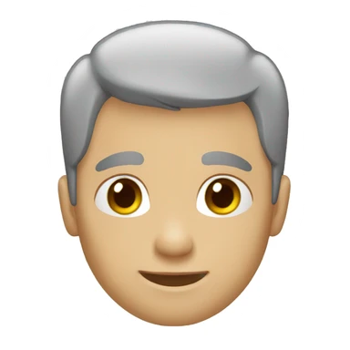 white man short hair gray t-shirt sticker