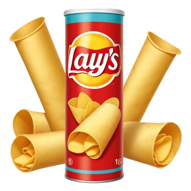 Lay's potato chips paper tube can packaging sticker