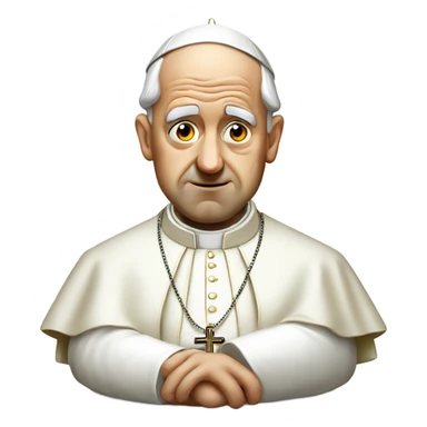 Skeptical pope sticker