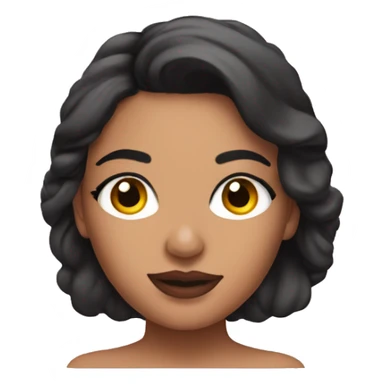 Latina make up on woman body sticker