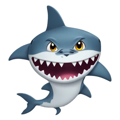 Cat dressed as a shark sticker