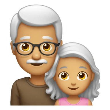 grandparents and grandchild sticker