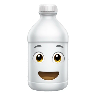 white water bottle with handle on top sticker